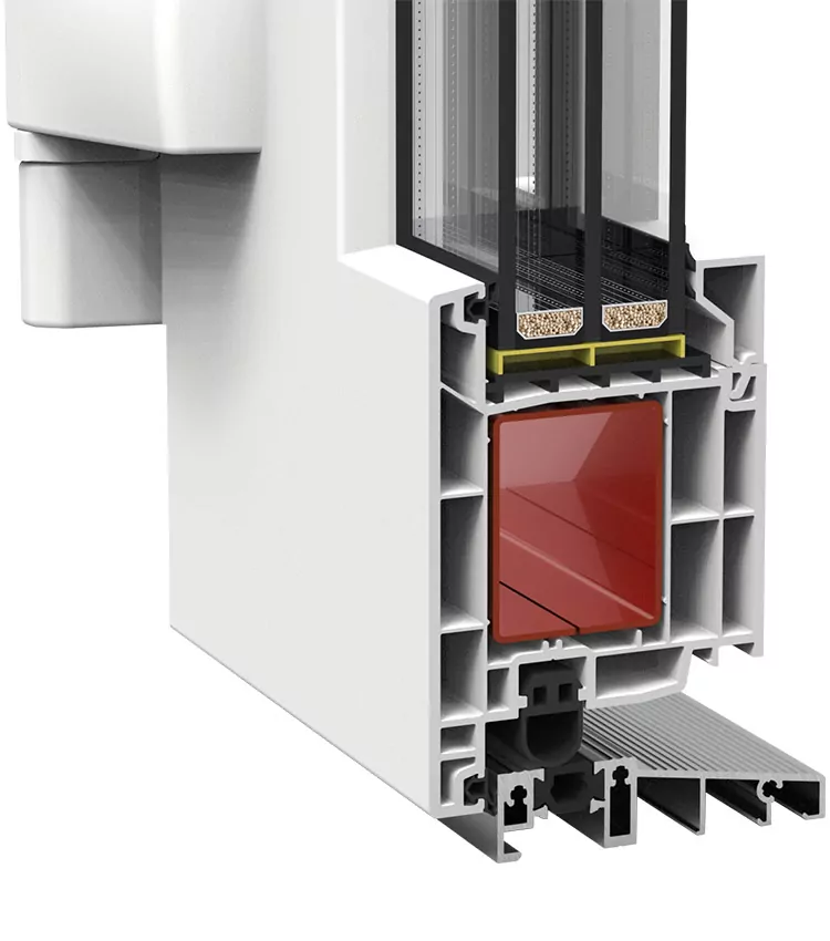 Framex 80 MD durys – vaizdas iš lauko