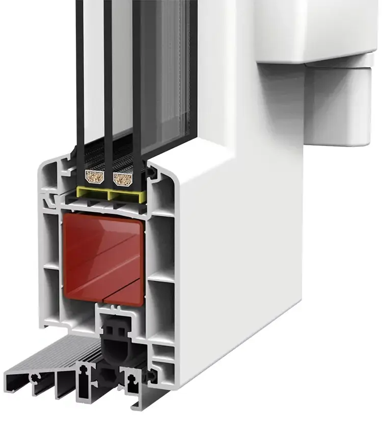 Framex 71 – 6 kamerų PVC durys