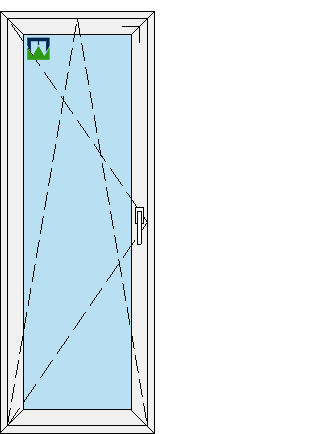 750x2050 rankena dešinėje